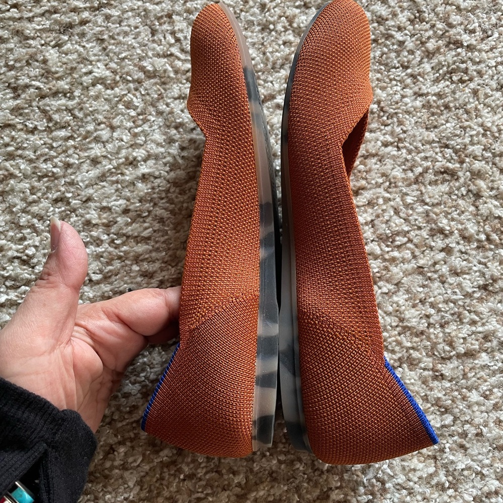 Rothy's Orange Flats & Loafers with Pointed Toe Design - Picture 4 of 4